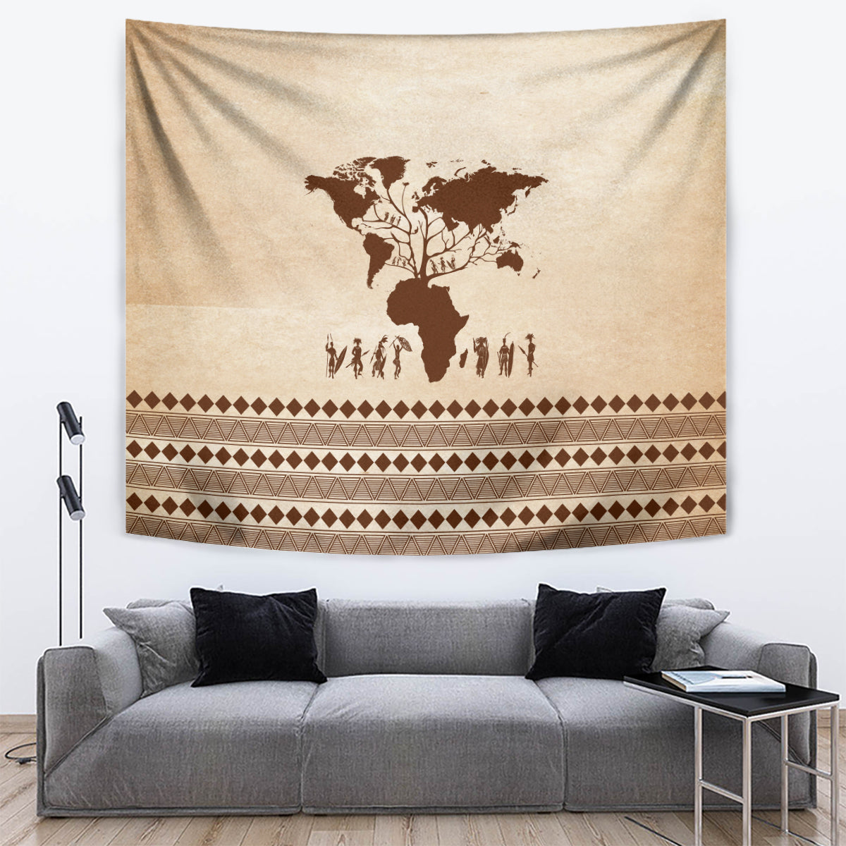 Root Africa Tapestry African Map - Wonder Print Shop