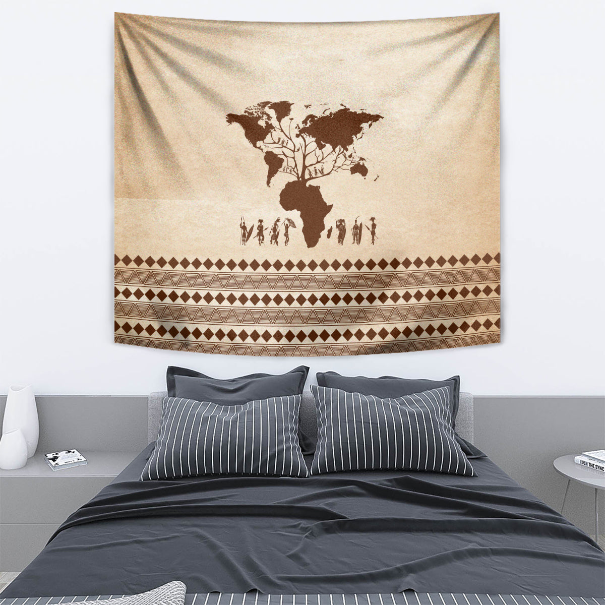 Root Africa Tapestry African Map - Wonder Print Shop