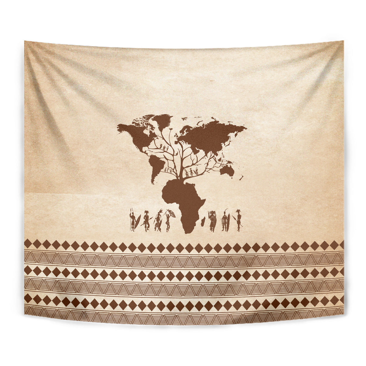 Root Africa Tapestry African Map - Wonder Print Shop