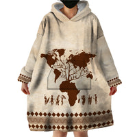 Root Africa Wearable Blanket Hoodie African Map - Wonder Print Shop