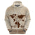 Root Africa Zip Hoodie African Map - Wonder Print Shop