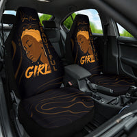 Personalized Beautiful Black Girl Car Seat Cover Women Africa - Wonder Print Shop
