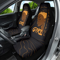 Personalized Beautiful Black Girl Car Seat Cover Women Africa - Wonder Print Shop