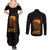 Personalized Beautiful Black Girl Couples Matching Summer Maxi Dress and Long Sleeve Button Shirt Women Africa - Wonder Print Shop