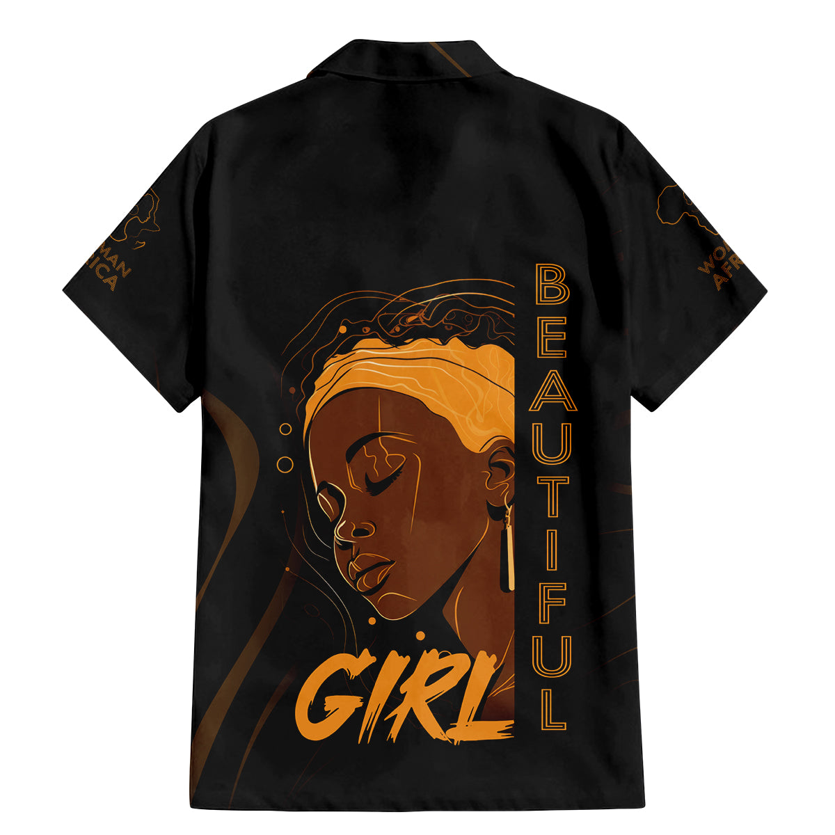 Personalized Beautiful Black Girl Family Matching Mermaid Dress and Hawaiian Shirt Women Africa - Wonder Print Shop