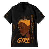 Personalized Beautiful Black Girl Family Matching Off The Shoulder Long Sleeve Dress and Hawaiian Shirt Women Africa - Wonder Print Shop