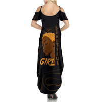 Personalized Beautiful Black Girl Family Matching Summer Maxi Dress and Hawaiian Shirt Women Africa - Wonder Print Shop