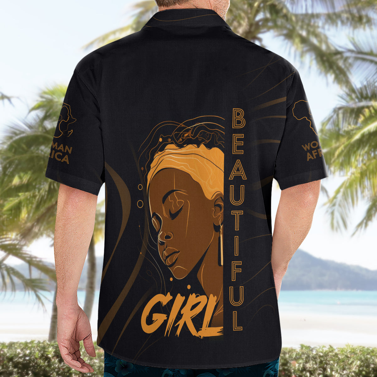 Personalized Beautiful Black Girl Hawaiian Shirt Women Africa - Wonder Print Shop