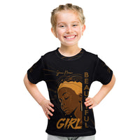Personalized Beautiful Black Girl Kid T Shirt Women Africa - Wonder Print Shop