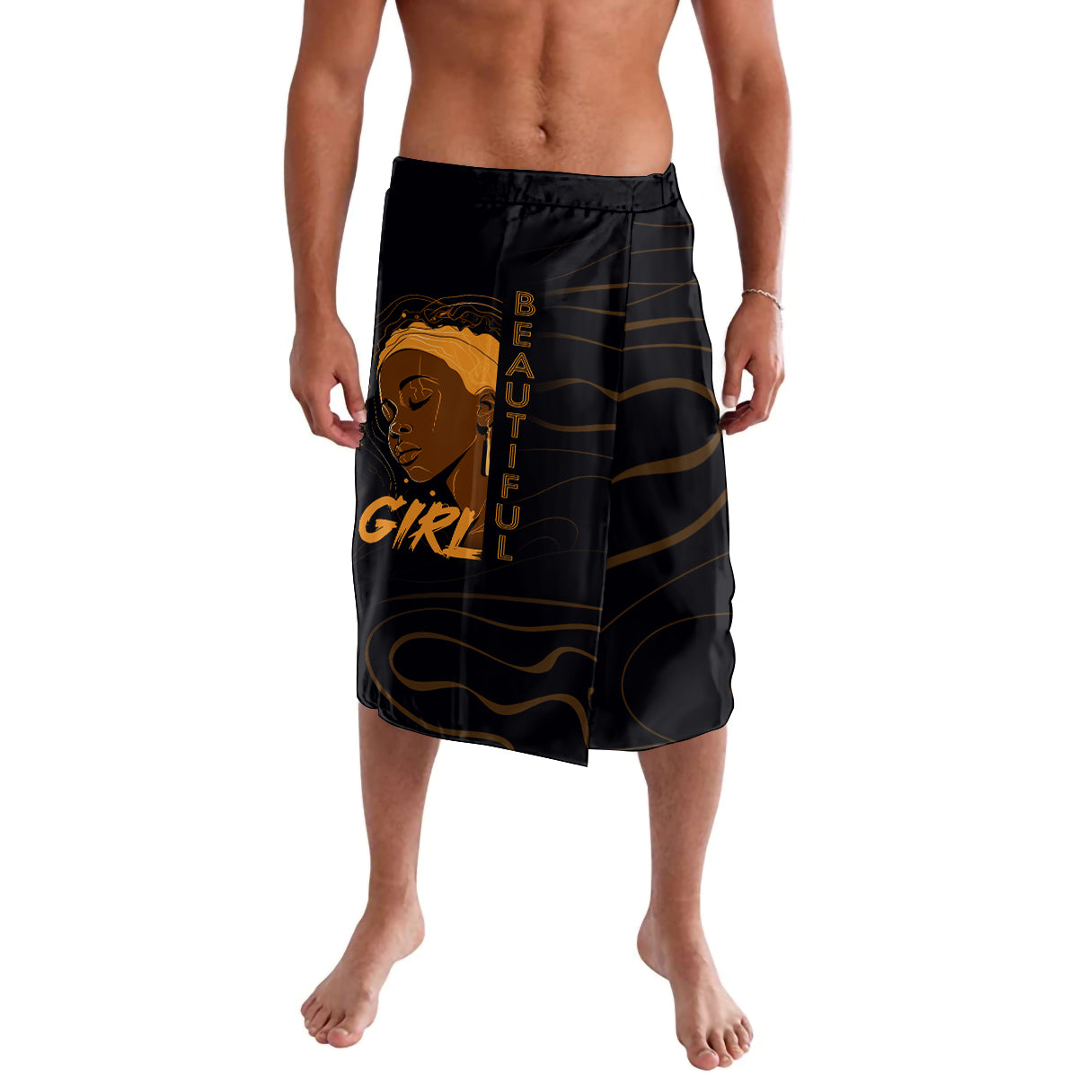 Personalized Beautiful Black Girl Lavalava Women Africa - Wonder Print Shop