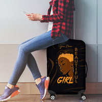 Personalized Beautiful Black Girl Luggage Cover Women Africa - Wonder Print Shop