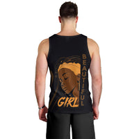 Personalized Beautiful Black Girl Men Tank Top Women Africa - Wonder Print Shop