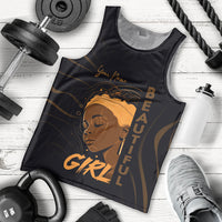 Personalized Beautiful Black Girl Men Tank Top Women Africa - Wonder Print Shop