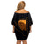 Personalized Beautiful Black Girl Off Shoulder Short Dress Women Africa - Wonder Print Shop