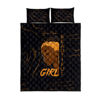 Personalized Beautiful Black Girl Quilt Bed Set Women Africa - Wonder Print Shop