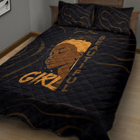 Personalized Beautiful Black Girl Quilt Bed Set Women Africa - Wonder Print Shop