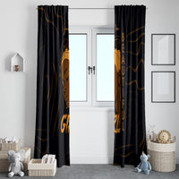 Personalized Beautiful Black Girl Window Curtain Women Africa - Wonder Print Shop