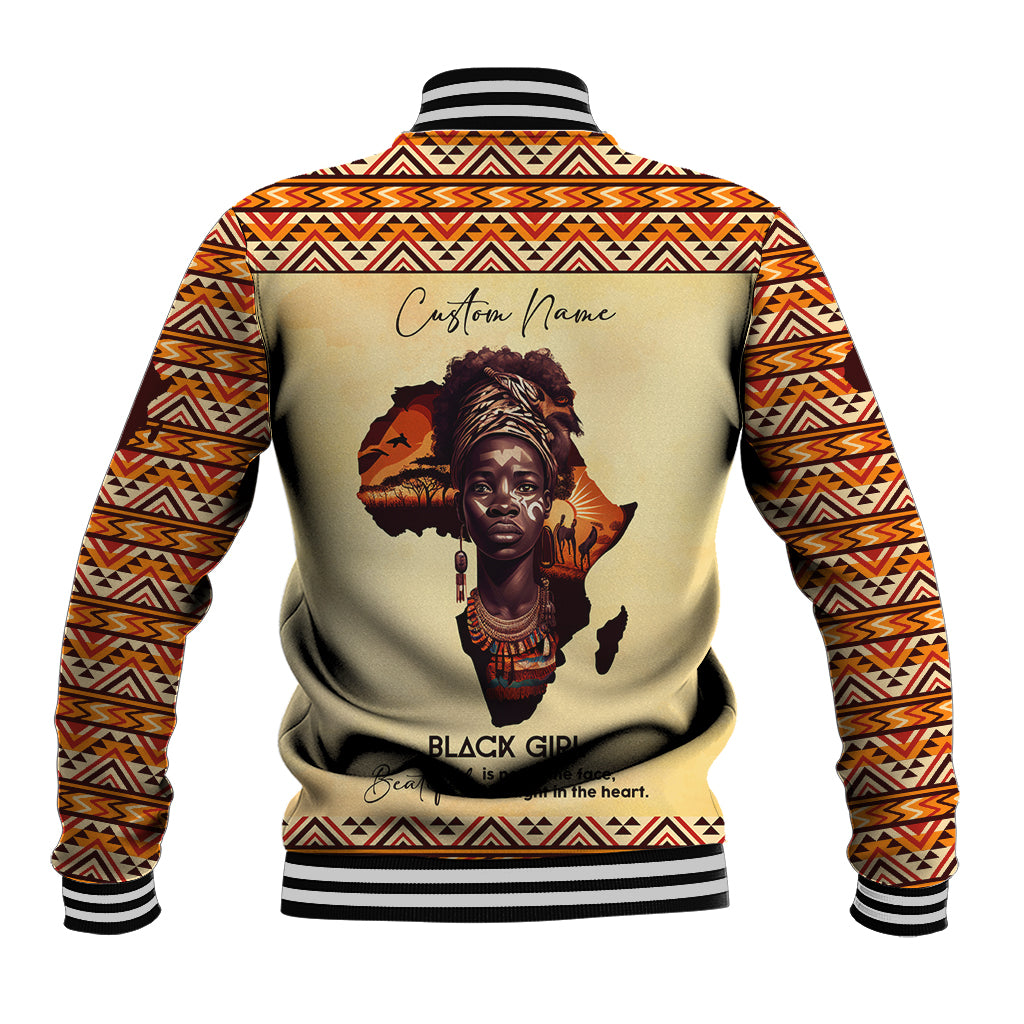 Personalized Love Africa Baseball Jacket Black Girl Beautiful - Wonder Print Shop