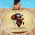 Personalized Love Africa Beach Blanket Black Girl Beautiful