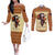 Personalized Love Africa Couples Matching Off The Shoulder Long Sleeve Dress and Long Sleeve Button Shirt Black Girl Beautiful