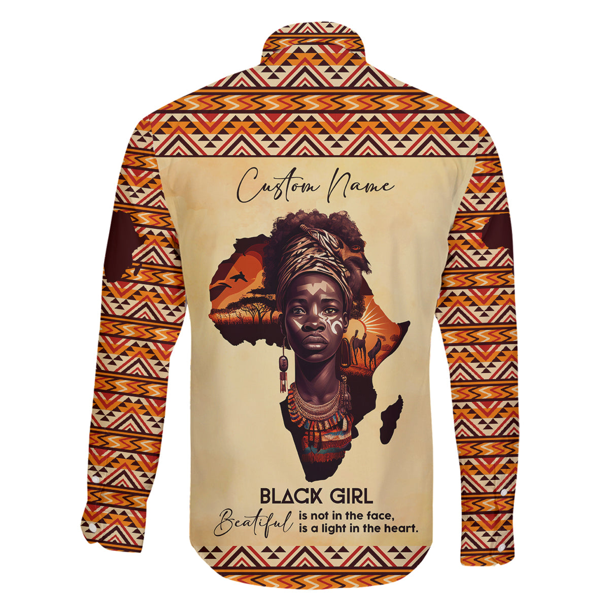 Personalized Love Africa Family Matching Off Shoulder Maxi Dress and Hawaiian Shirt Black Girl Beautiful - Wonder Print Shop