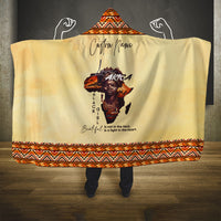 Personalized Love Africa Hooded Blanket Black Girl Beautiful