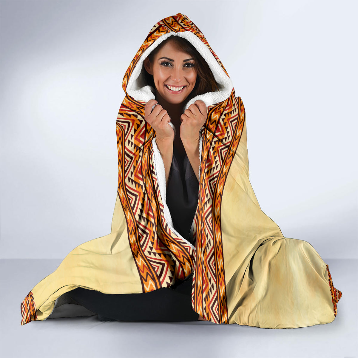 Personalized Love Africa Hooded Blanket Black Girl Beautiful