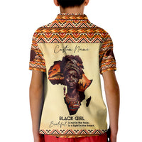 Personalized Love Africa Kid Polo Shirt Black Girl Beautiful - Wonder Print Shop