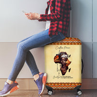 Personalized Love Africa Luggage Cover Black Girl Beautiful - Wonder Print Shop