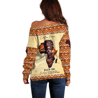 Personalized Love Africa Off Shoulder Sweater Black Girl Beautiful - Wonder Print Shop