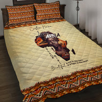 Personalized Love Africa Quilt Bed Set Black Girl Beautiful - Wonder Print Shop
