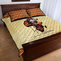 Personalized Love Africa Quilt Bed Set Black Girl Beautiful - Wonder Print Shop