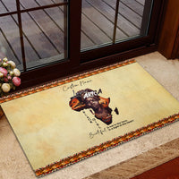 Personalized Love Africa Rubber Doormat Black Girl Beautiful - Wonder Print Shop