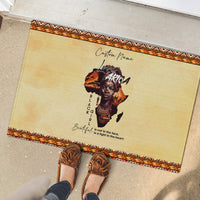 Personalized Love Africa Rubber Doormat Black Girl Beautiful - Wonder Print Shop