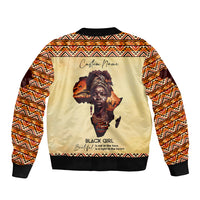 Personalized Love Africa Sleeve Zip Bomber Jacket Black Girl Beautiful - Wonder Print Shop