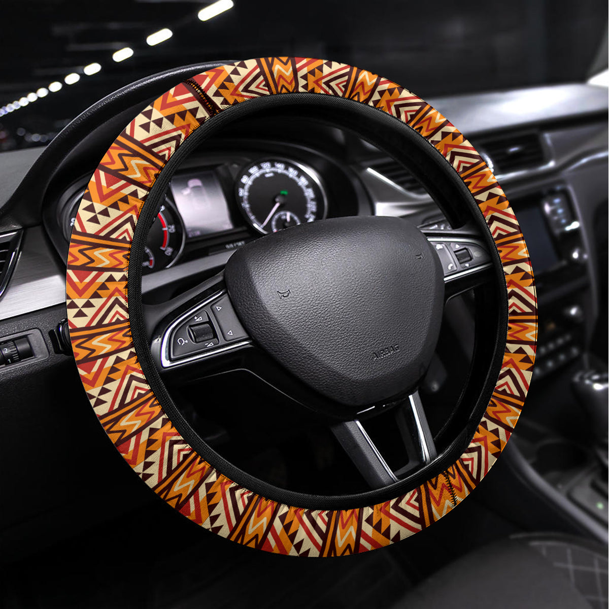 Personalized Love Africa Steering Wheel Cover Black Girl Beautiful - Wonder Print Shop