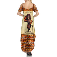 Personalized Love Africa Summer Maxi Dress Black Girl Beautiful - Wonder Print Shop