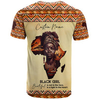 Personalized Love Africa T Shirt Black Girl Beautiful - Wonder Print Shop