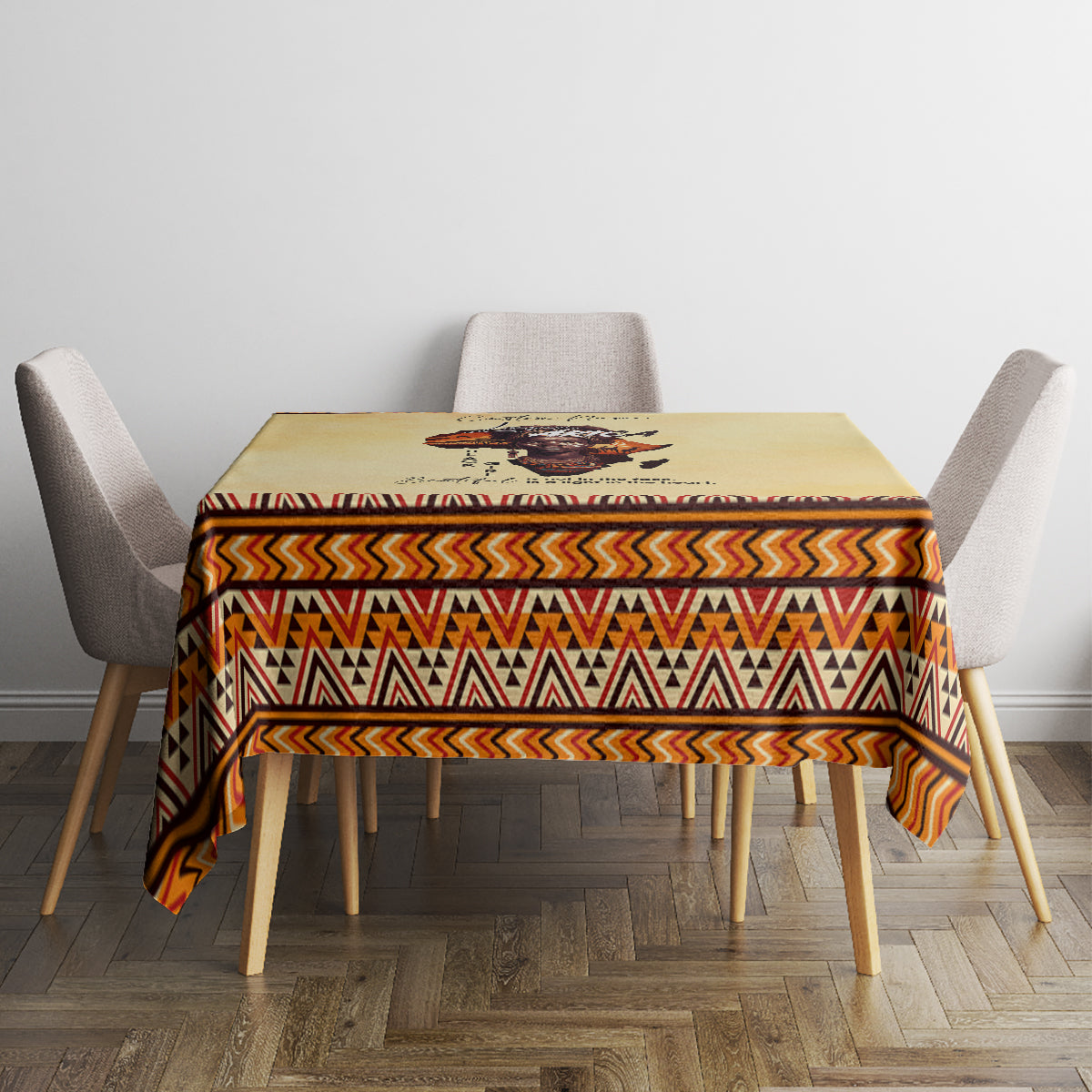 Personalized Love Africa Tablecloth Black Girl Beautiful - Wonder Print Shop