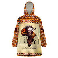 Personalized Love Africa Wearable Blanket Hoodie Black Girl Beautiful - Wonder Print Shop