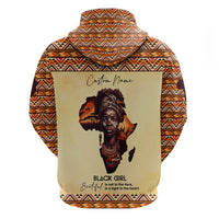 Personalized Love Africa Zip Hoodie Black Girl Beautiful - Wonder Print Shop