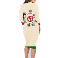 Black History Milestones Family Matching Long Sleeve Bodycon Dress and Hawaiian Shirt African Timeline - Wonder Print Shop