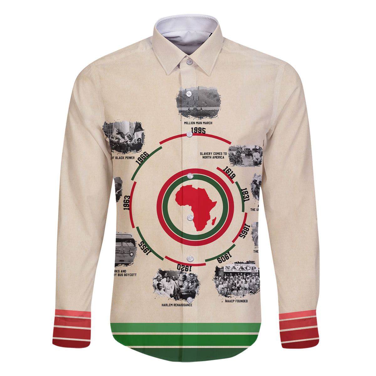 Black History Milestones Family Matching Off Shoulder Maxi Dress and Hawaiian Shirt African Timeline - Wonder Print Shop