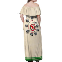 Black History Milestones Family Matching Off Shoulder Maxi Dress and Hawaiian Shirt African Timeline - Wonder Print Shop