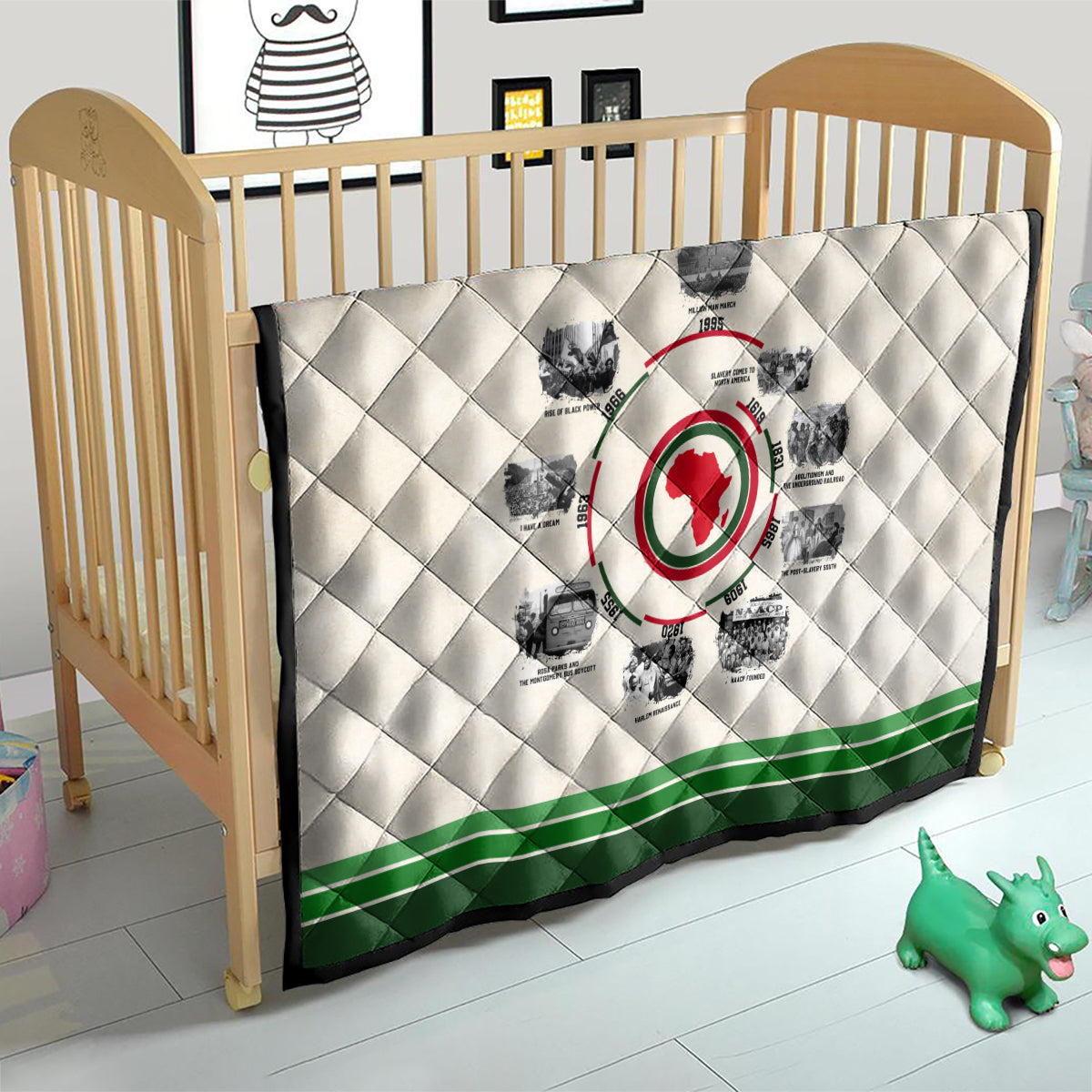 Black History Milestones Quilt African Timeline - Wonder Print Shop