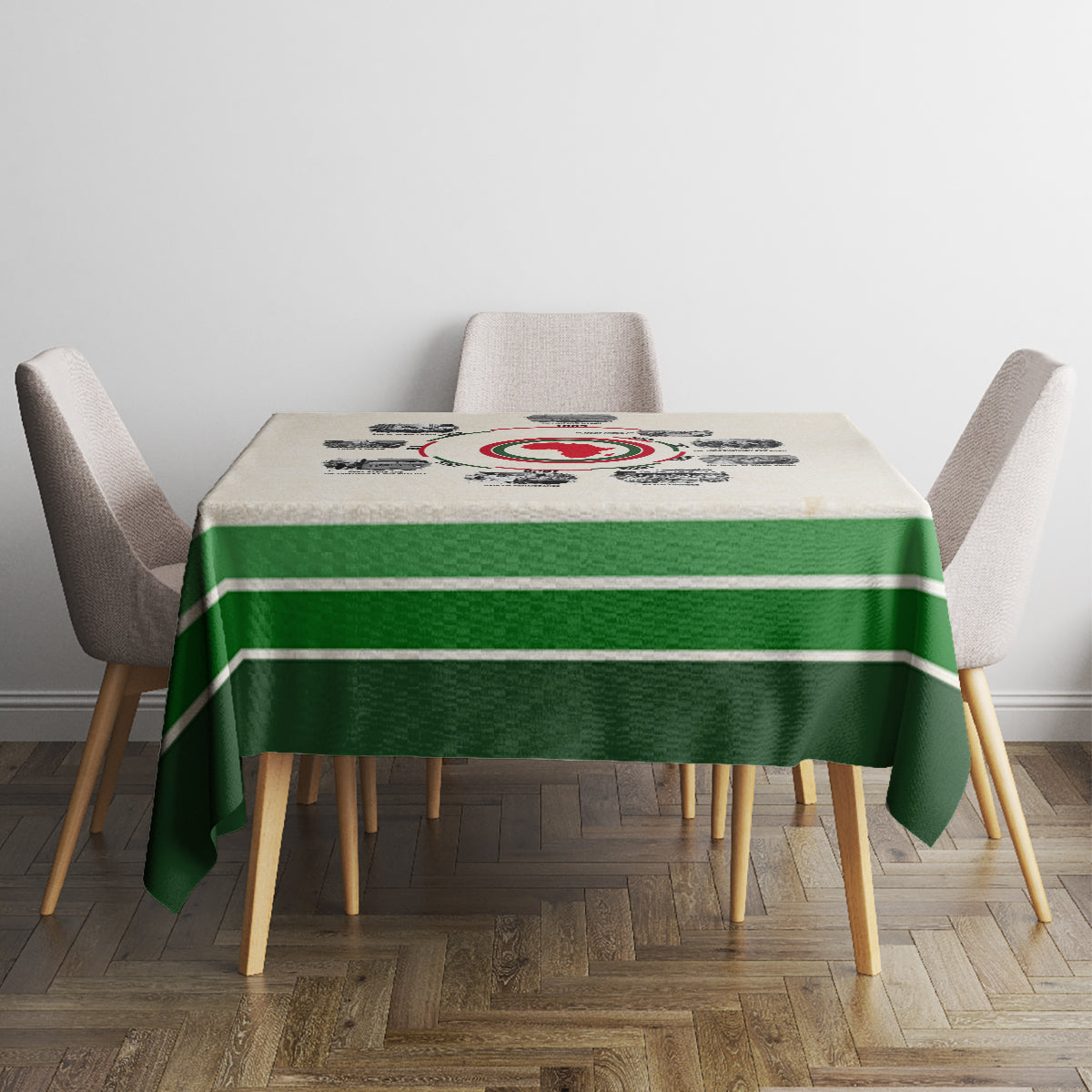 Black History Milestones Tablecloth African Timeline - Wonder Print Shop