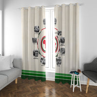 Black History Milestones Window Curtain African Timeline - Wonder Print Shop
