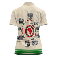 Black History Milestones Women Polo Shirt African Timeline - Wonder Print Shop