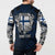 Personalized Finland Viking Blood Button Sweatshirt Nordic Runes and Shield of Ancestry in Tribal Knotwork