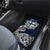 Finland Viking Blood Car Mats Nordic Runes and Shield of Ancestry in Tribal Knotwork